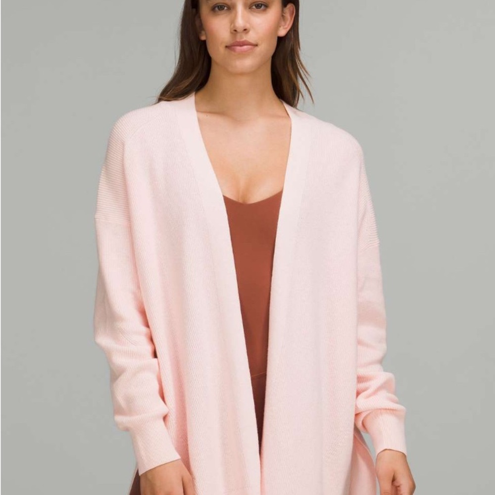Lululemon Side Slit Sweater Wrap Strawberry Milkshake